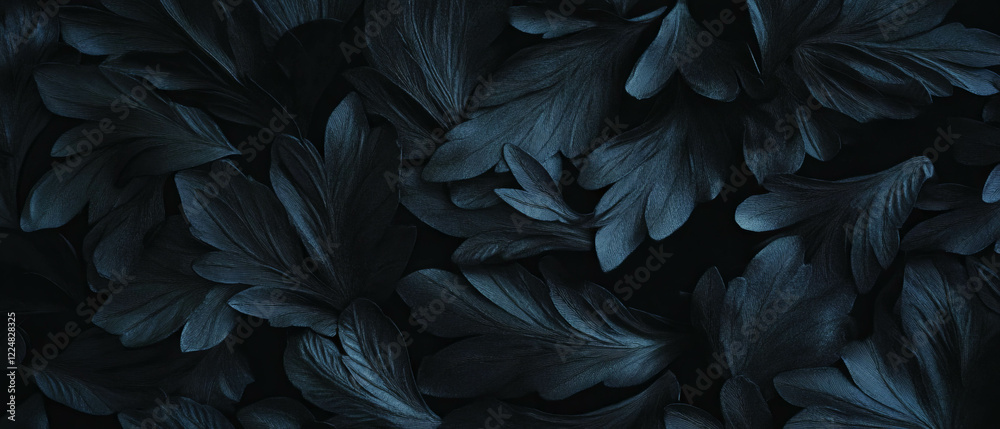 Poster Elegant embossed paper texture overlay on a black background with message space