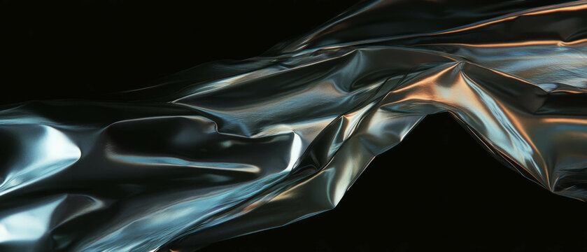 Overlay of partially transparent film layers with rich texture against a black background