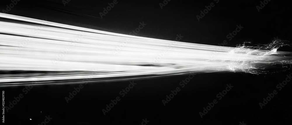 Aufkleber Rays of light creating dynamic patterns against a dark background for dramatic effect