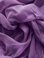 Fototapeta premium Purple Sheer Fabric Drape.