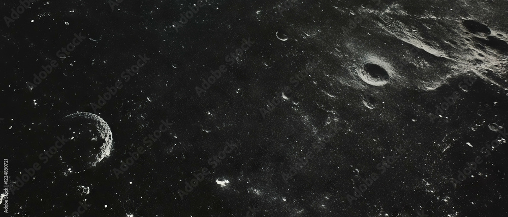 Poster Rough textured dust surface overlay creating a tactile impression against a dark background