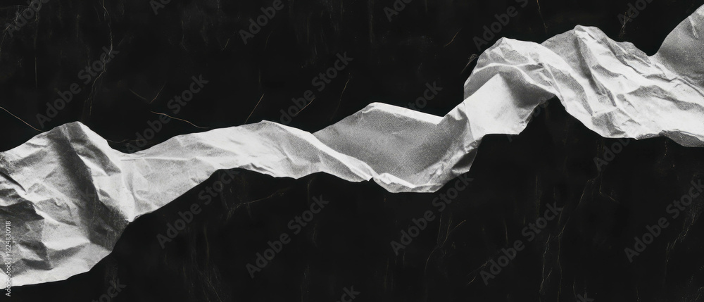 Poster rough textured paper overlay on black background with logo space for creative design projects