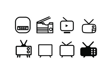 Entertainment Icon Pack: Cinema, Film, TV, and Video Symbols for Websites and Apps