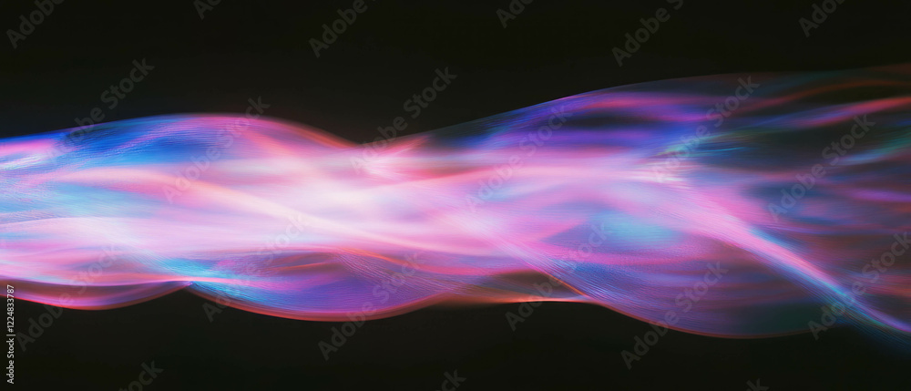 Poster vibrant smoke texture with high-key lighting on a black background creates dynamic atmosphere