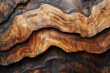 Close-up of tree trunk with textured bark, showing intricate patterns and details.