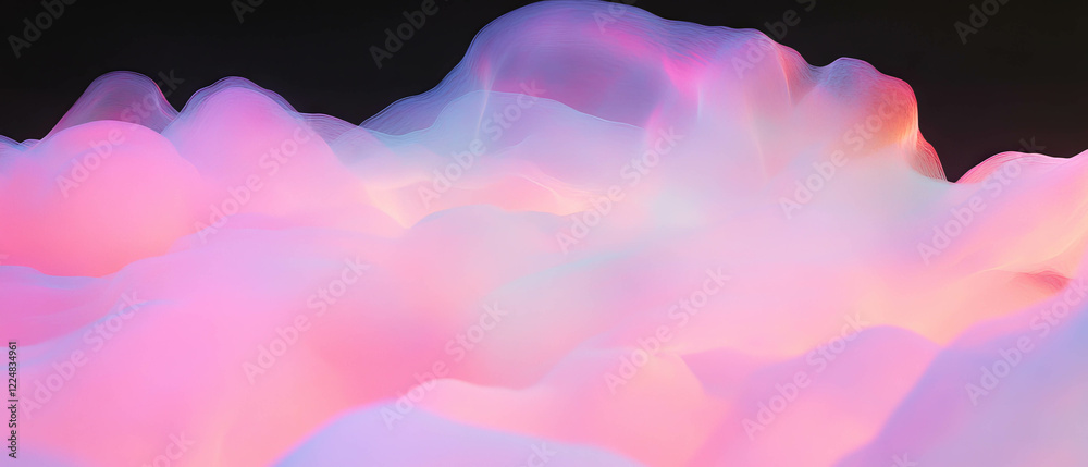 Poster vibrant smoke texture with layered depth and atmospheric effects against a black background