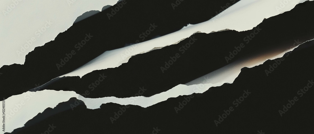 Poster Overlay texture of smooth paper on a black background with empty space for design