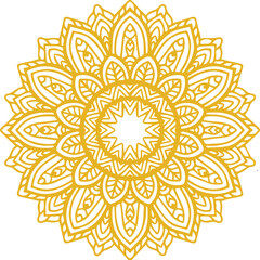 Beautiful flower art and mandala vector design
