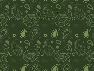 Cucumber calm of wallpaper boteh. Flat ornamental and damask elegance. Wear trend of geometry indian.