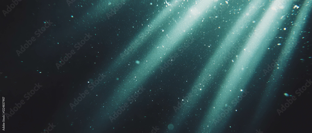 Aufkleber soft diffused dust creates a gentle glow against a dark background with ambient light