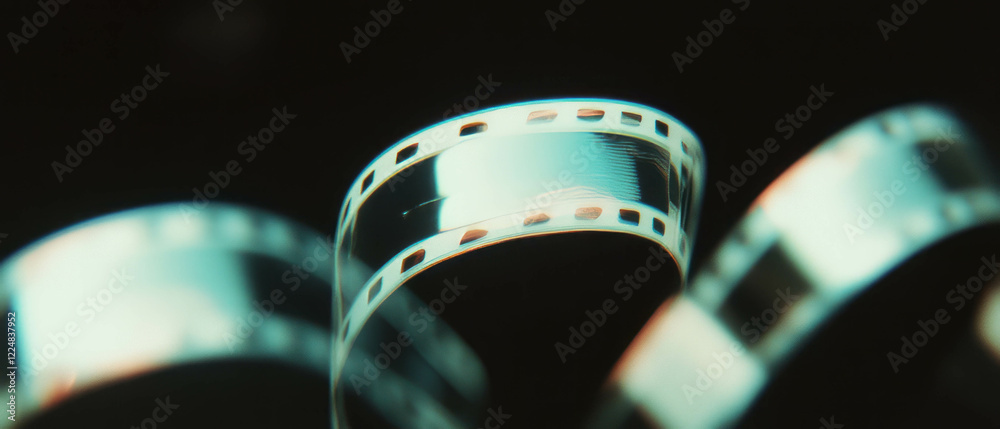 Aufkleber soft diffused film grain texture creating a gentle ambient feel against a black background