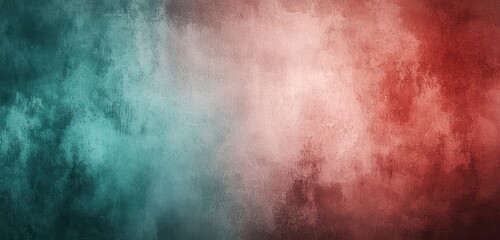 Obraz premium Soft, blurred light on a crimson to aqua gradient
