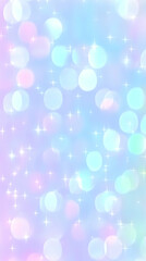 Fototapeta premium Pastel Dream: Abstract Background with Soft Bokeh and Sparkling Stars Creates Magical Atmosphere