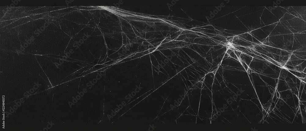 Fototapete intricate spider web texture overlay against a dark background creates visual depth and interest