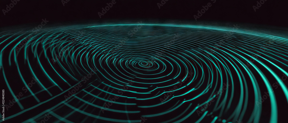 Aufkleber spiral spider web overlay texture with circular design on black background