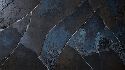 stone surface with a blend of dark basalt and vibrant mineral streaks.