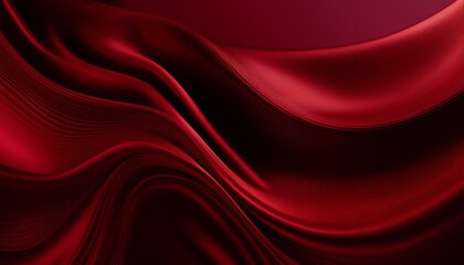 Fototapeta premium Black dark deep red burgundy cherry maroon crimson abstract background. Silk satin velvet fabric. Elegant luxury rich. Curtain drapery fold line wave flow. Romance Valentine Birthday Christmas. Design