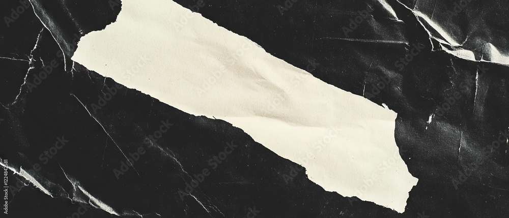 Poster vintage paper texture with aged appearance and empty space on a black background