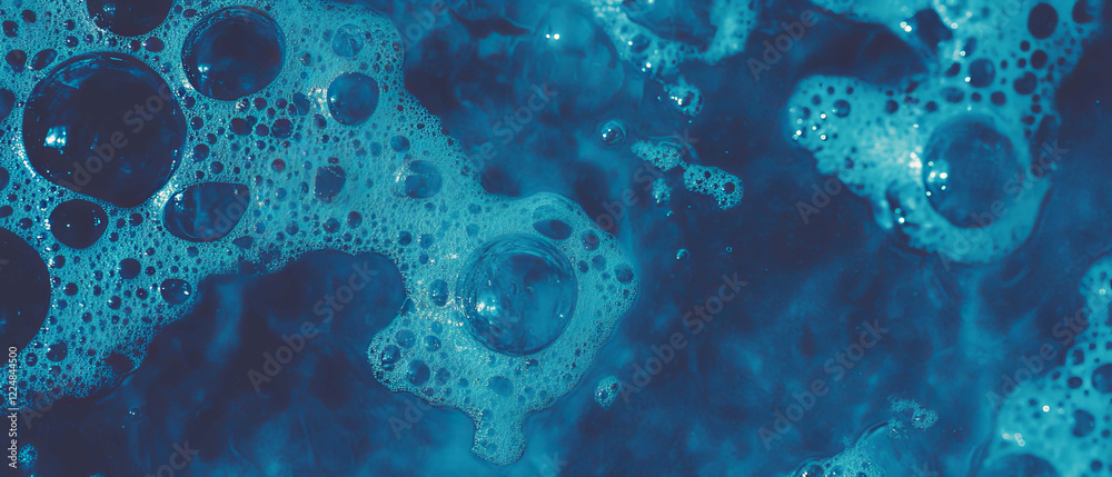 Poster overlay texture of water bubbles with dark accents on light background for visual effects