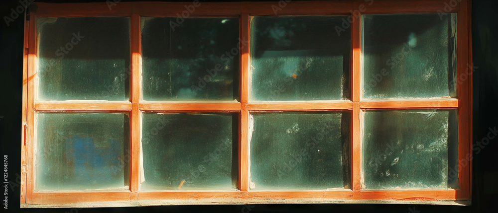 Poster warm window light texture creating a cozy atmosphere against a dark backdrop