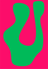 red and green foot prints, vector