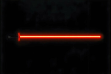 Red Laser Sword Beam Cuts Through Darkness with Power and Precision