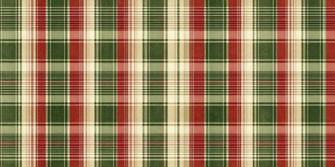 Classic plaid texture ideal for holiday-themed projects.