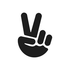 Victory Peace Hand Icon