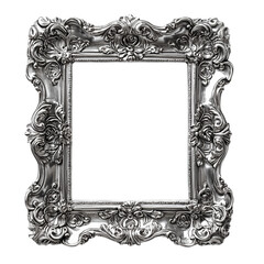 Ornate Vintage Silver Decorative Picture Frame Design