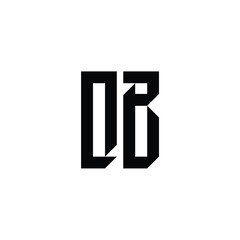 QB monogram logo design letter text name symbol monochrome logotype alphabet character simple logo