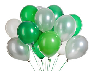 balloons isolated on white