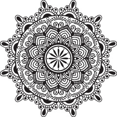 Beautiful flower art and mandala vector design
