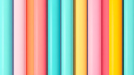 Colorful Vertical Stripes of Paper Rolls in Bright Shades for Crafting and Creative Projects