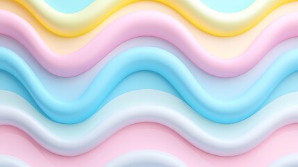 Soft and Flowing Textured Background in Pastel Colors with Wavy Patterns and Smooth Surfaces