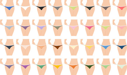 下着のイラストセット