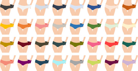 下着のイラストセット