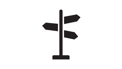 road direction arrow sign