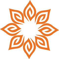 Beautiful flower art and mandala vector design