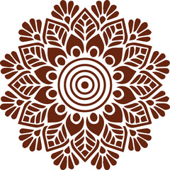 Beautiful flower art and mandala vector design