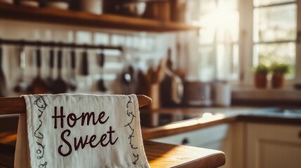 Cozy Kitchen Scene with Warm Lighting