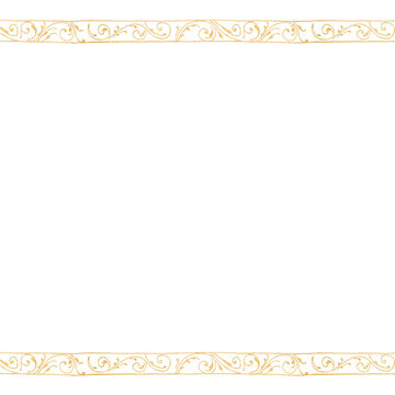 Png Gold filigree border transparent background
