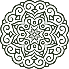 Beautiful flower art and mandala vector design