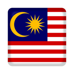 Malaysia flag square pin and badge