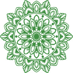 Beautiful flower art and mandala vector design