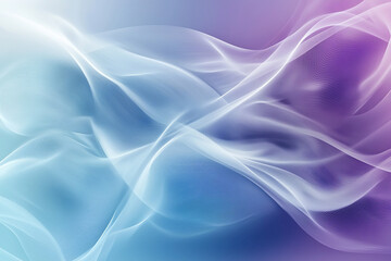 Obraz premium Abstract waves of blue and purple hues flowing seamlessly, creating a serene and calming background