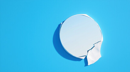 Unsolved mysteries, illustration, A vivid image of a cracked mirror reflecting an alternate reality, showcasing intricate details and high fidelity in digital art.