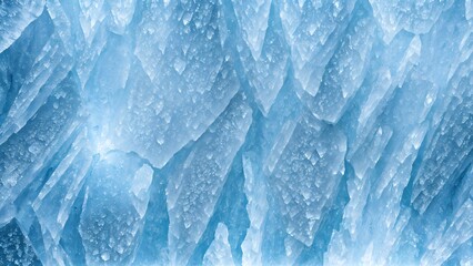 icy stone texture with cracks filled with luminous blue and white frost