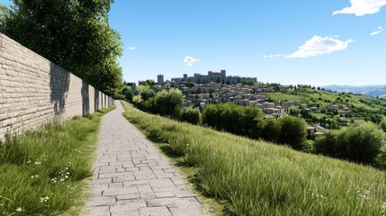 Picturesque Village Landscape