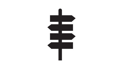 road direction arrows symbol