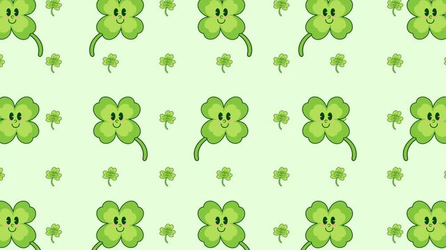 funny animated clover leaf video